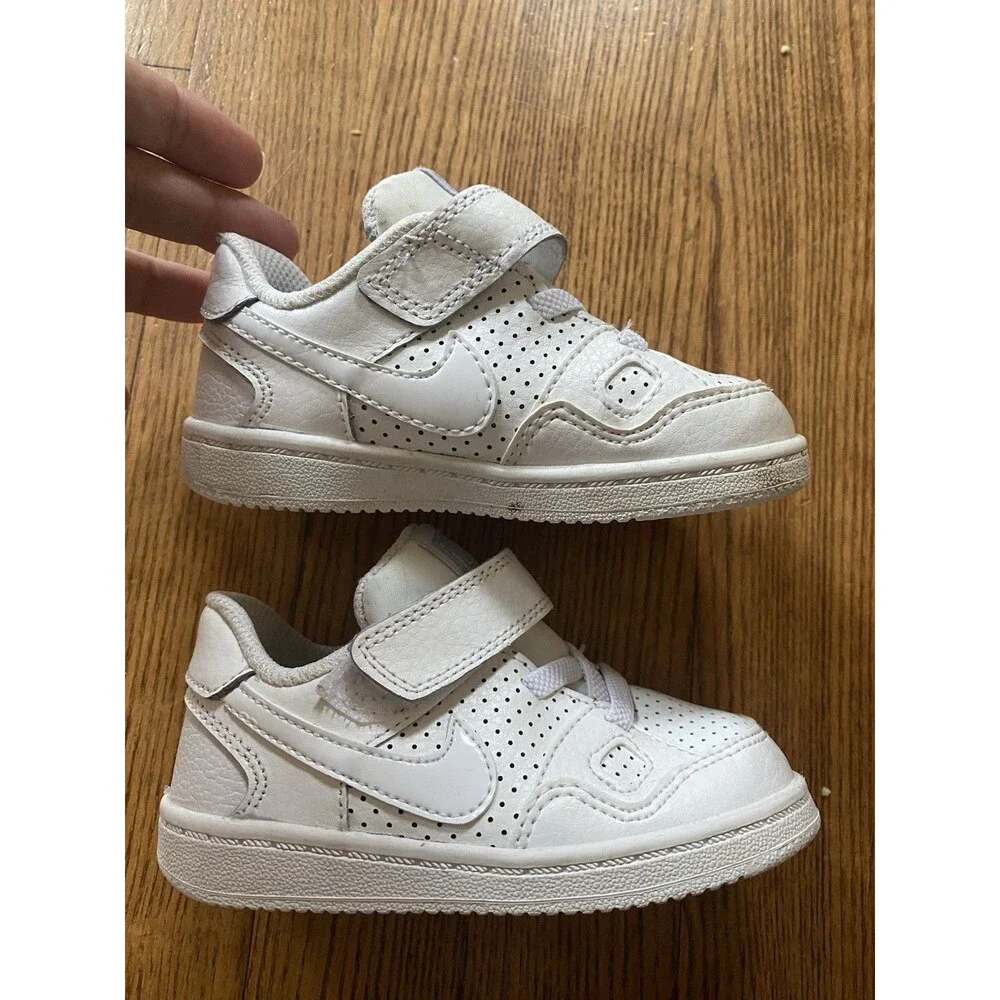 GUC! Nike Air Force 1 Low Toddler Sneakers DH2926-111 Triple All White Size 6C